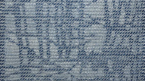2023-1 Blue landscape I. 64 x 64 cm Digital jacquard weaving Kata-zome Indigo color dying by Buaisou_i, Japan